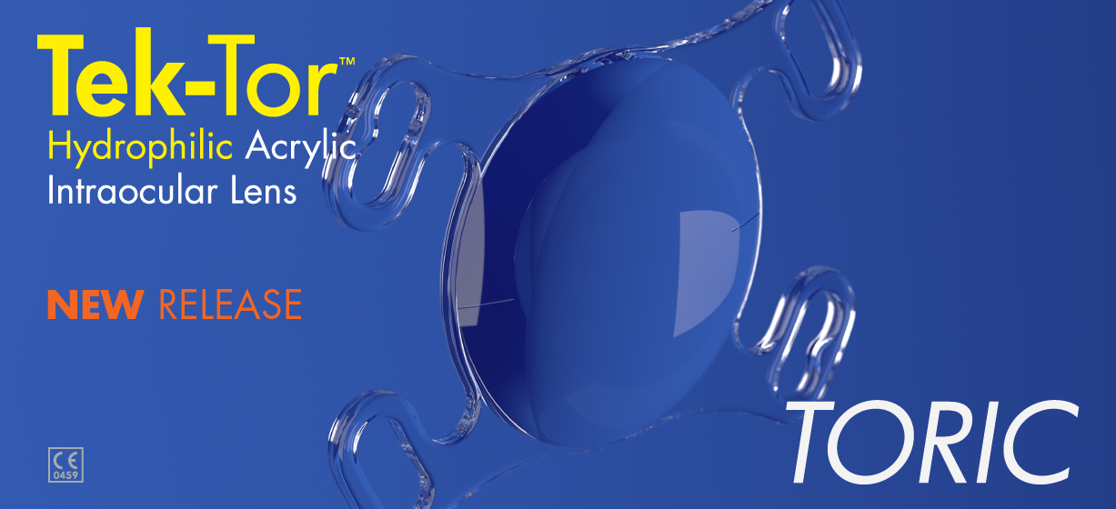toric, hydrophilic acrylic IOL, IOL, Tek-Tor
